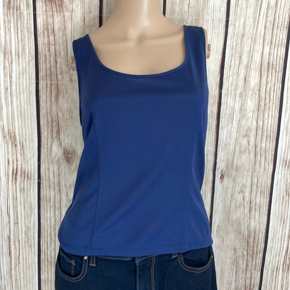 JS Collections Blue Tank - Size 10 - Picture 1 of 7